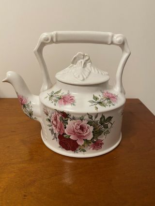 Vintage Arthur Wood Floral Teapot
