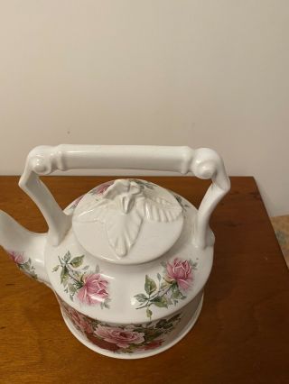 Vintage Arthur Wood Floral Teapot 3