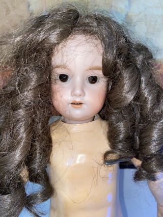 Antique German 21 " Armand Marseille 390 Bisque Head Doll Composition Body