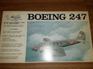 Vintage William Brothers Boeing 247 1/72 Scale Plane Model Kit