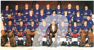 1974 - 75 Winnipeg Jets Wha Hockey Team Media Reprint Photo