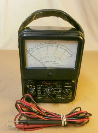 Simpson Model 260 Series Volt Ohm Test Meter Multimeter /