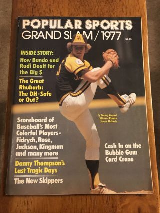 1977 Popular Sports Grand Slam Randy Jones San Diego Padres