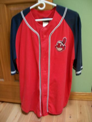 Cleveland Indians Vintage Warm - Up Jersey (chief Whaoo)