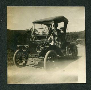 Vintage Car Photo 1908 1909 Model T Ford Roadster Rhode Island License 423197