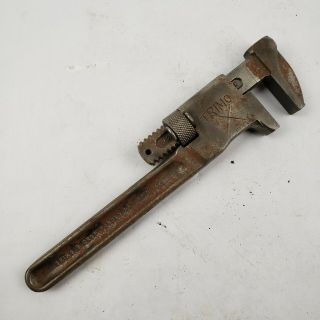 Vintage Trimo 8 " Adjustable Wrench Trimont Mfg Co.  Roxbury Ma