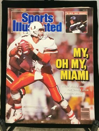 Steve Walsh Sports Illustrated October 12 1987 My,  Oh My,  Miami