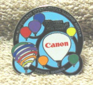 2015 Canon Official Sponsor Albuquerque International Balloon Fiesta Balloon Pin