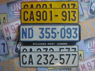 1 South Africa License Plate Ginue Real Authentic Cape Town Kap Horn Patong
