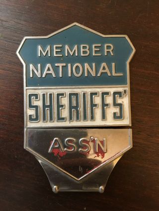 Vintage Plate Topper Member National Sheriffs 