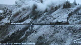 Denver & Rio Grande Western RR Engine 490 Print Photo - Cumbres Pass Colo 2