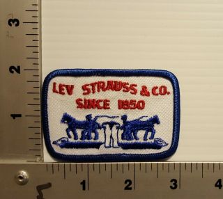 Levi Strauss & Co.  Since 1850 Vintage Embroidered Patch (blue/blue)