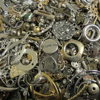 10oz Bag Mixed Metal Jewelry Supplies Vintage/current Charms Pendants Spacers