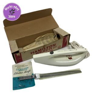 Vintage Hamilton Beach Scovill Model 275 - 1 Electric Carving Knife Classic W/ Box