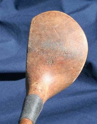 Old Antique A.  G.  Spalding Bros.  Wood Shaft Persimmon Club Model 53