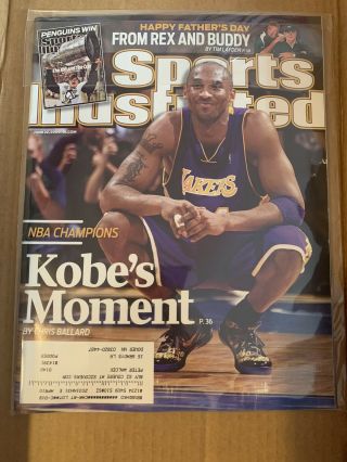 Sports Illustrated June 22,  2009 Kobe Bryant Los Angeles Lakers Nba Champions