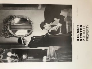 vintage exhibition poster - Helmut Newton - 