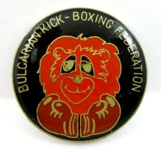 Bulgarian Kick - Boxing Federation Old Pin Badge