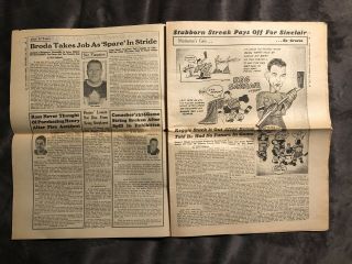 1951 THE HOCKEY NEWS: NOV 3,  VOL 5 NO 5,  TOR / NYR ON COVER,  NHL,  AHL,  PCL, 2