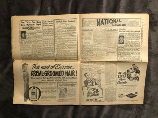 1951 THE HOCKEY NEWS: NOV 3,  VOL 5 NO 5,  TOR / NYR ON COVER,  NHL,  AHL,  PCL, 3