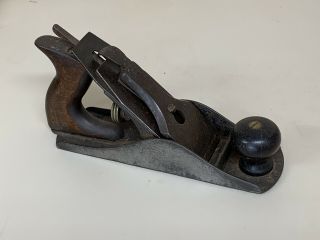 Vintage Antique Stanley No 4 Hand Plane Early Type