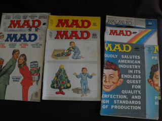 1972 - 79 Vintage Mad Magazines X7