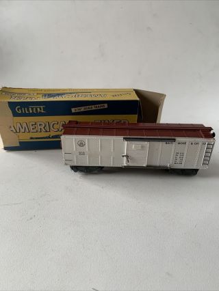 Vintage Gilbert B & O 933 Box Car American Flyer 3/16 " Rc Scale Model Train Part