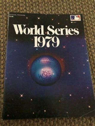 Mlb 1979 World Series Program Baltimore Orioles Pittsburgh Pirates Baseball