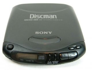 Sony D - 141 Discman Mega Bass Vintage Black Cd Compact Disc Portable Work