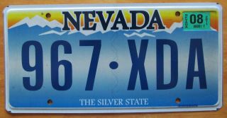 Nevada 2011 License Plate Quality 967 - Xda