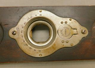 W H Hill - A V Shorts 1905 Patent Rotating 4 Vial Level Antique Inclinometer 3