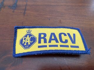 Racv Royal Automobile Club Of Victoria Sponsor Patch Vintage Rare Authentic