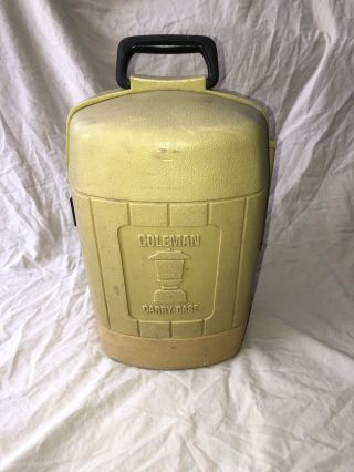 Vintage 1979 Coleman Gold Clam Shell Carry Case Fits 220 228 275 Yellow