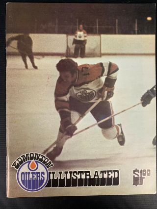 1975 - 76 Wha Edmonton Oilers Vs Minnisota Fighting Saints Program