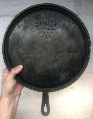 Antique Wagner Ware Sidney O 1109 A Cast Iron Griddle Pan 10” Vtg