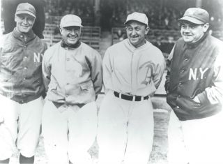 Lou Gehrig,  Babe Ruth,  Ty Cobb & Tris Speaker - 8 " X 10 " Photo - 1928 Baseball