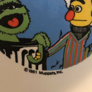 Vintage Muppets Sesame Street 1981 Bowl Crown Lynn Ironstone plate 2
