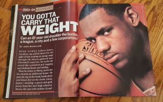 2003 LEBRON JAMES Sports Illustrated Cover - Cleveland Cavaliers 2