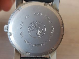 vintage Adi Watches quartz titanium case & back 10 ATM 2