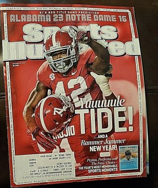 Sports Illustrated December 31,  2012 Alabama Crimson Tide Bcs Preview