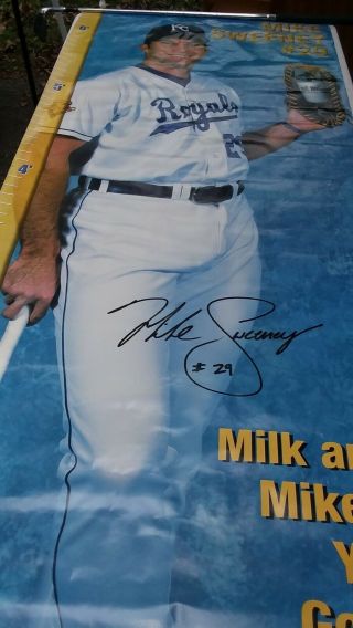 Kansas City Royals Life Size Mike Sweeney Poster w/Signature 6,  feet 