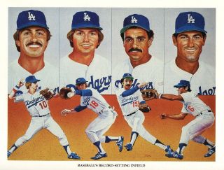 1984 Union Oil Dodgers " Baseball 