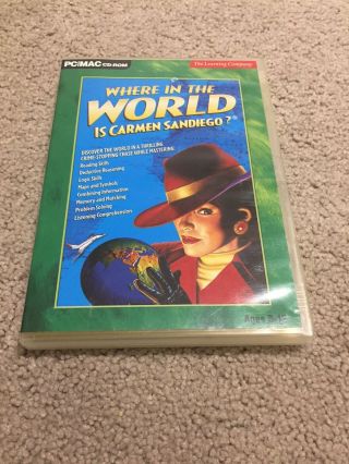 Where In The World Is Carmen San Diego? Pc Game 2003 Vintage Educational