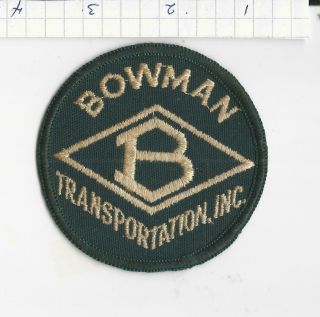 Bowman Transportation Trucking Patch
