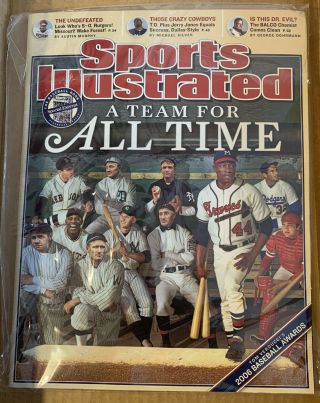 No Label A Team For All Time Sports Illustrated October 9,  2006 Hank Aaron Braves