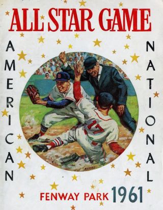 1961 All Star Game Program Photo Played At Fenway Park 8 X10