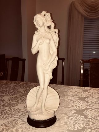 Vintage Birth Of Venus Statue Sculpture 24  Italy