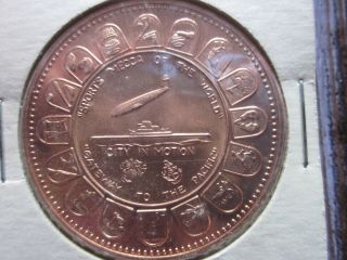 Vintage 1769 - 1969 San Diego CA Bicentennial Medal Token Coin.  Copper 200 Year Old 2