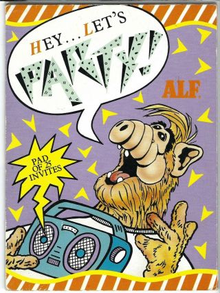 Alf The Alien Vintage Pack Party Invitations Let 