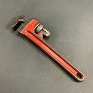 Vintage Japanese - Made 10 " Adjustable Pipe Wrench Stillsons Plumbers Tools